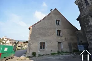 side view of the house, next to the church