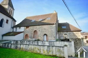 back side of the house, looking onto the town hall square