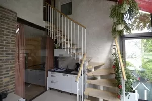 stairs to first floor, in veranda area