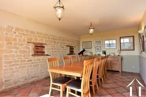 barn converted to the dining room