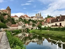 The River and town 