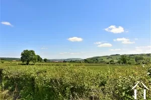 view south east to the village