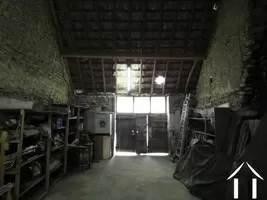 Inside barn