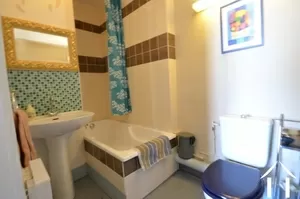 one of two bathrooms