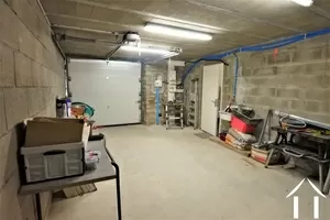 integrated garage with electric door