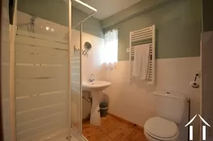 shower room with toilet