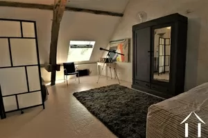 spacious guest bedroom