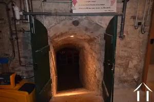 entrance to cellar on second under ground level