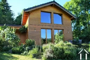 Newly built wooden chalet with great views