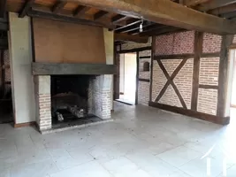 fire place in living room