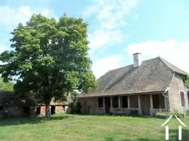 farm house and courtyard