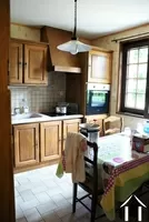 kitchen with oak cabinets sold including equipment