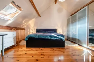 Master bedroom, with large dresser to the side