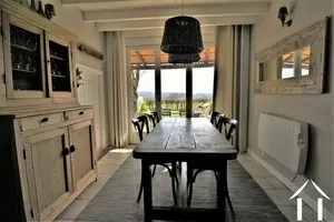 dining area with access to the garden