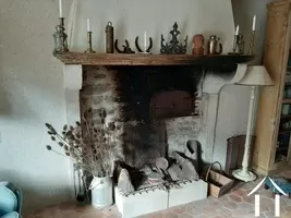 Open fireplace