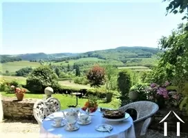 A table sur la terrasse