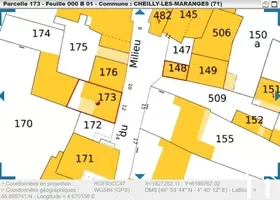 Extrait de plan cadastral