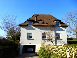 side of the house with garage