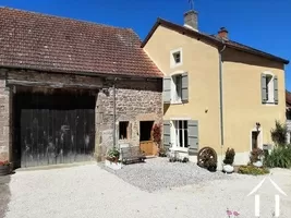 Facade of House & Barn