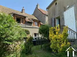 Vue des deux maisons depuis le jardin du n° 3