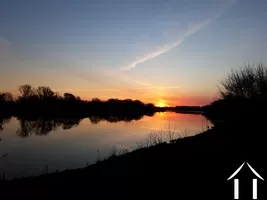 Sunset over the lake