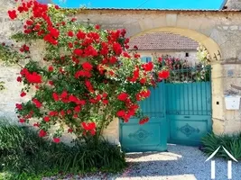 Property gate entrance