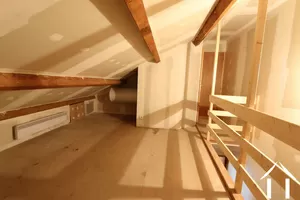 Attic with toilet