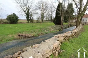 Cosanne river at the end of the garden