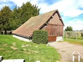 Stone and brick garage barn