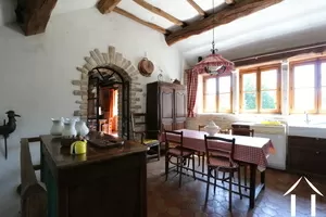 Kitchen, coming up the stairs from the entrance