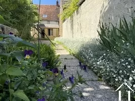 Courtyard with a Partially Covered Terrace