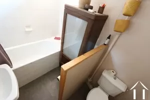 The bathroom with toilet