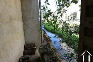 River seen from a small side door 