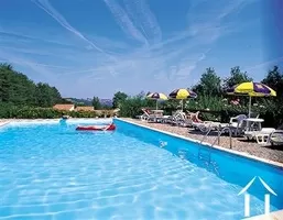 Large heated swimming with security