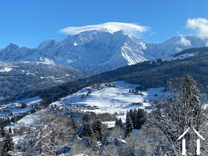 Land and chalet project with mont-blanc view combloux Ref # C2672 