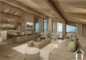 New duplex apartment with 5 bedrooms and mountain corner val-d'isère Ref # C2703-A401 