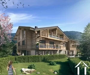 Beautiful 5 room flat with garden - eden weiss les gets Ref # C3199-B517 