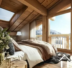 Four-room apartment + mountain corner - large terrace - lumina les gets Ref # C3534-B105 