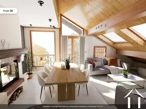 2 bedrooms apartment - near the ski lifts meribel Ref # C3762 