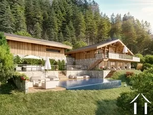 Land with exceptional project facing the mont-blanc chamonix-mont-blanc Ref # C3936 