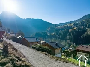 Large building plot-open views on the mountains morzine Ref # C4778-2 