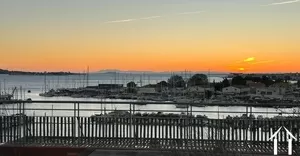 Vue sur Sète, l’Etang de Thau et le Mont St. Loup à Agde Ref # 11-2469 