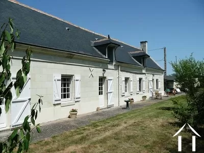 Sitting almost on the banks of the Loire River, this limestone farmhouse is of the traditional design of the region. What sets it apart from most is the quality of the renovation and the standard of finish throughout. It is in excellent condition, inside and out, and is a straight move-in. There are not many properties on the market like this, at this price! 