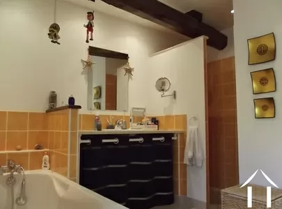 salle de bains rez de jardin