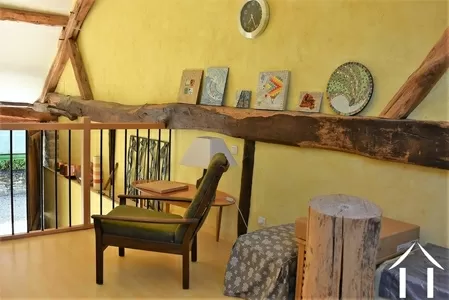 mezzanine in the barn ideal for an artist