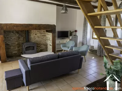 House with guest house for sale lubersac, limousin, Li1070 Image - 49