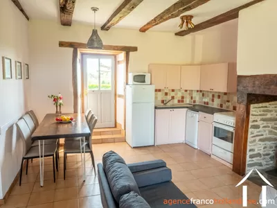 House with guest house for sale lubersac, limousin, Li1070 Image - 67