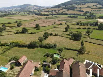 rolling country side around the house