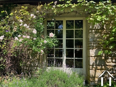 Doors to garden from dining room