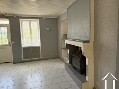 Fireplace in the Front Living Room